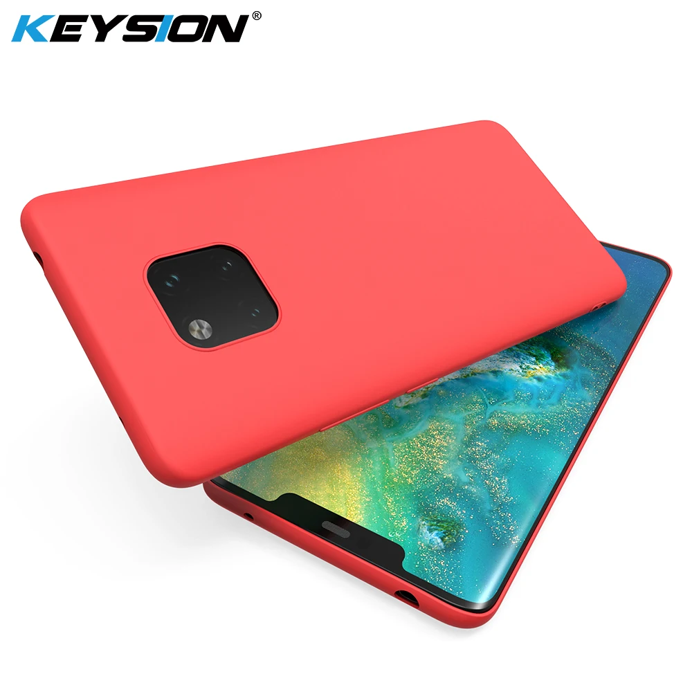 Оригинальный чехол KEYSION из жидкого силикона для Huawei Mate 30 Pro 20 Lite гелевый резиновый