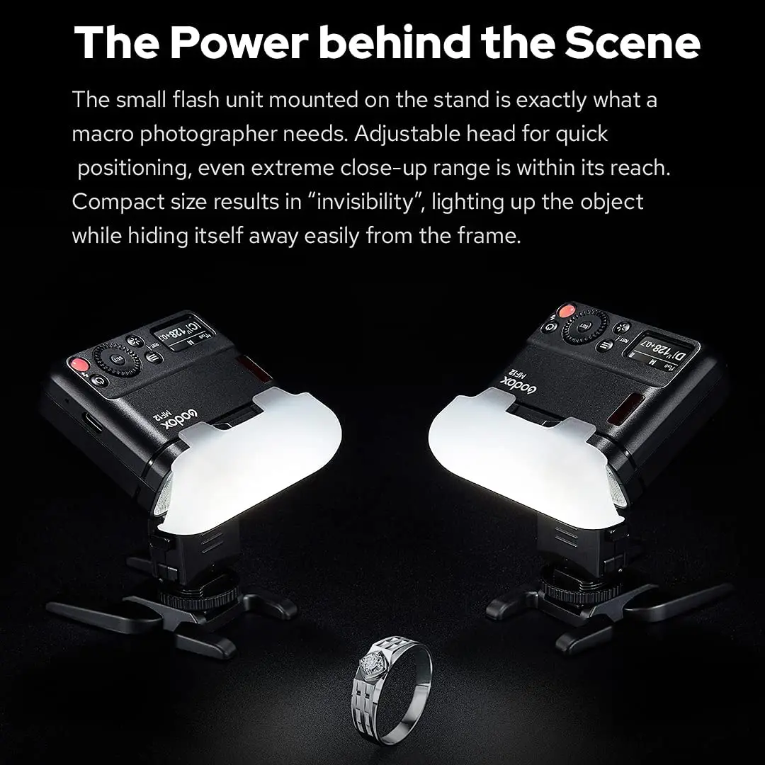 Цена Godox MF12 K2 макровспышка для съемки камеры Встроенная система Godox X TTL мини-Вспышка Speedlite 2 светильник цветной фильтр диффузор