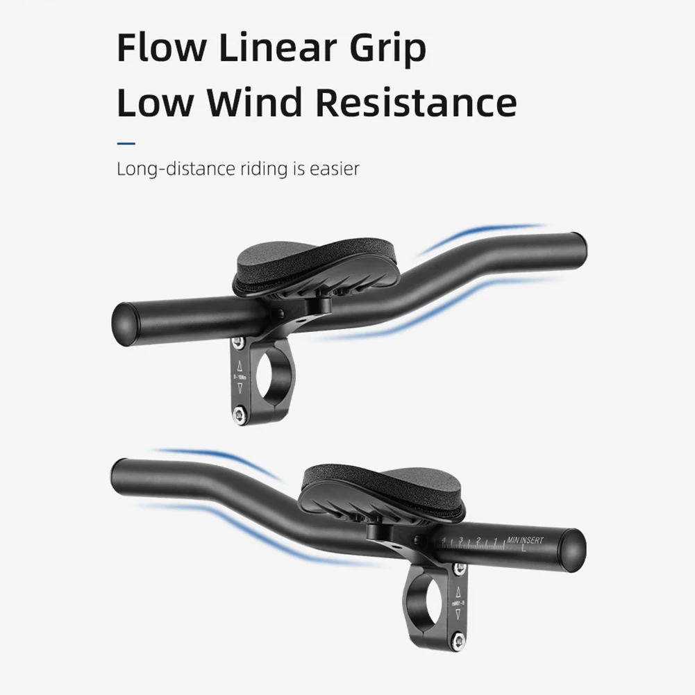 Велосипедный упор TT удлинитель на руль с зажимом для триатлона горного и