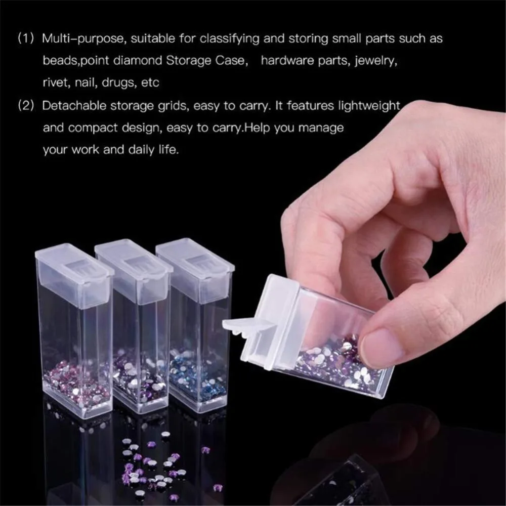 64 ленты инструменты для вышивки картин со стразами ящик хранения аксессуаров