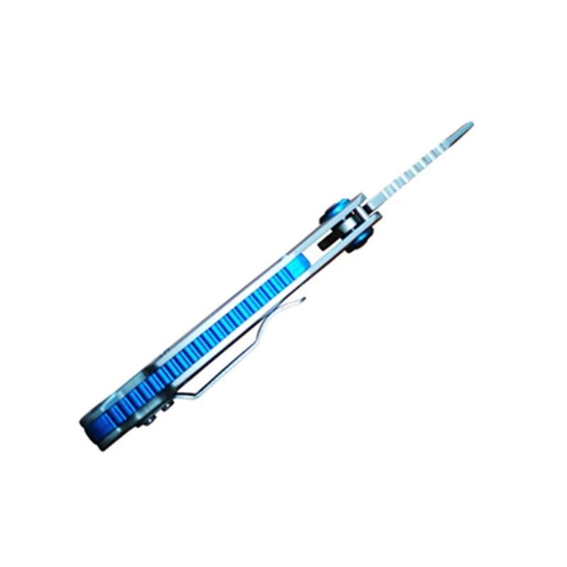 

Camping Small Folding Knife Steel Handle D2 Blade EDC Pocket Knives Utility Survival Tool