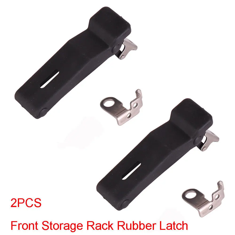 2 pcs KEMiMOTO спереди стеллаж для хранения резиновая защелка для Polaris Sportsman 500 550 800 850 1000 7081927 XP Touring и X2 модели висит - Цвет: 2 pcs