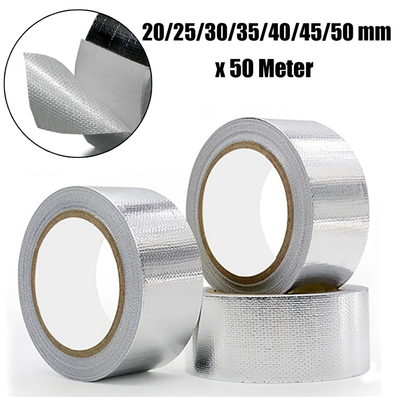 50 м 2 &quotстекловолокно алюминиевая фольга Бутилкаучуковая лента самоклеящаяся