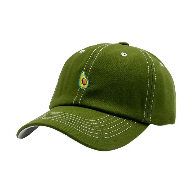 

Unisex Adjustable Cotton Baseball Cap Avocado Grape Fruit Embroidery Dad Hat X7XC