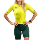 Комплект женский трикотажный с коротким рукавом, для велоспорта
