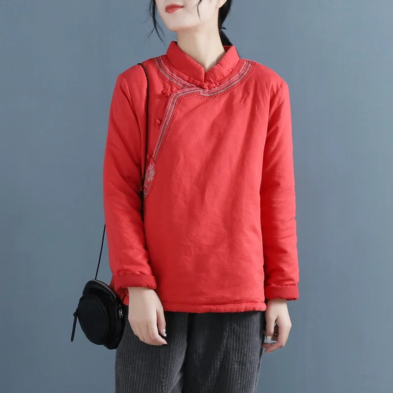 Женская одежда в китайском стиле ретро Женское пальто традиционная Восточная