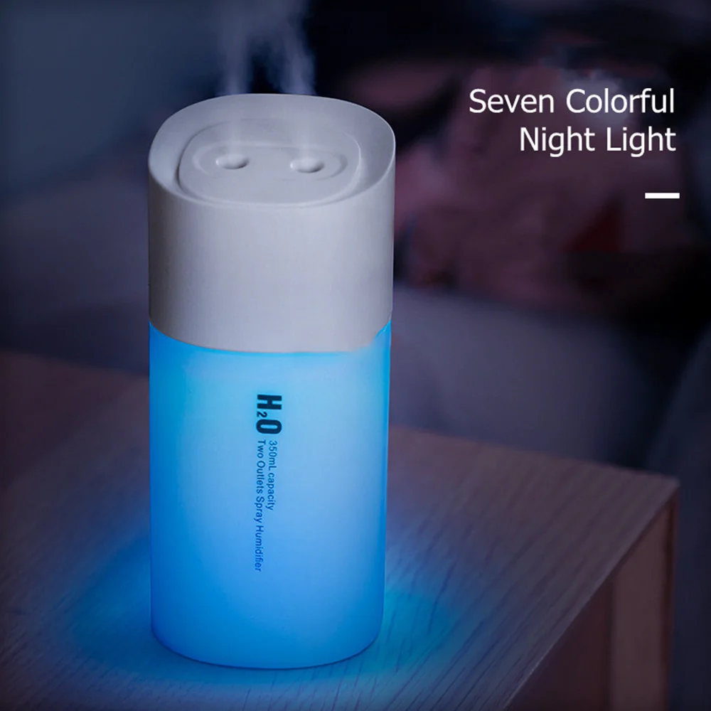 

Увлажнитель воздуха с двойным диффузором, USB, 350 мл