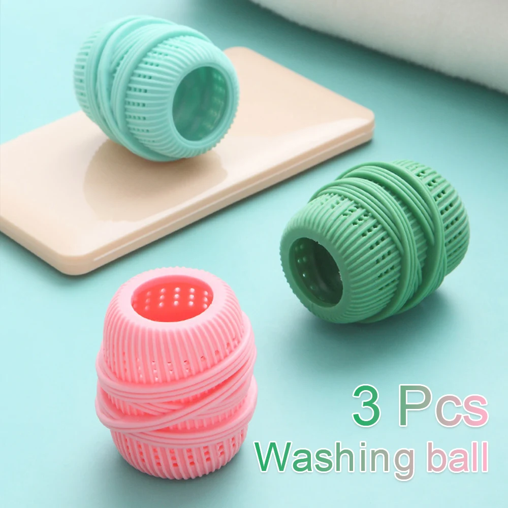 

3pcs TPE Laundry Ball Household Washing Machine Cleaning Ball Hair Removal Cleaning Tool Wash Friendly Avoid Clothes Tangling