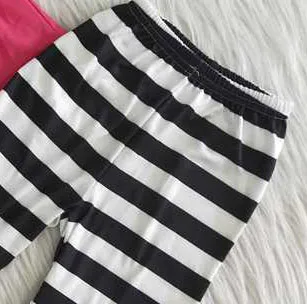 

Cute baby girls clothes set pink tunic top with araneid striped long pants spring summer kids outfits 2021