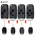 Брелок KEYYOU с 234 кнопками, модифицированный флип-чехол для Honda Fit Accord Civic CRV Pilot vision Jazz HRV Fob, автоматический ключ