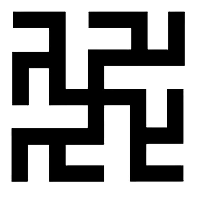 CS 1321#10*10см наклейки на авто Славянский символ папоротник водонепроницаемые