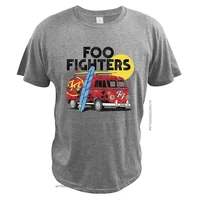 foo fighter rock band t shirt van summer holiday time surfing car digital print music crew neck t shirt