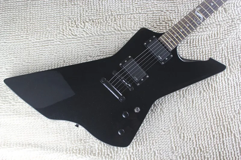 Глянцевая черная электрическая гитара KSG snakebyte james hetfield подставка из розового