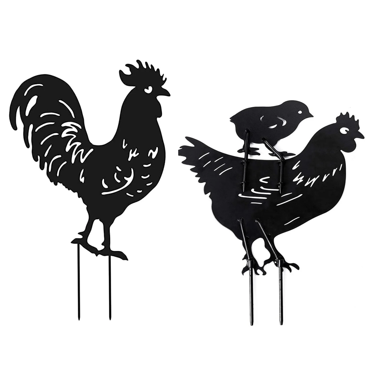 Металлическая садовая фигурка скульптура для курицы газона предметы мебели дома