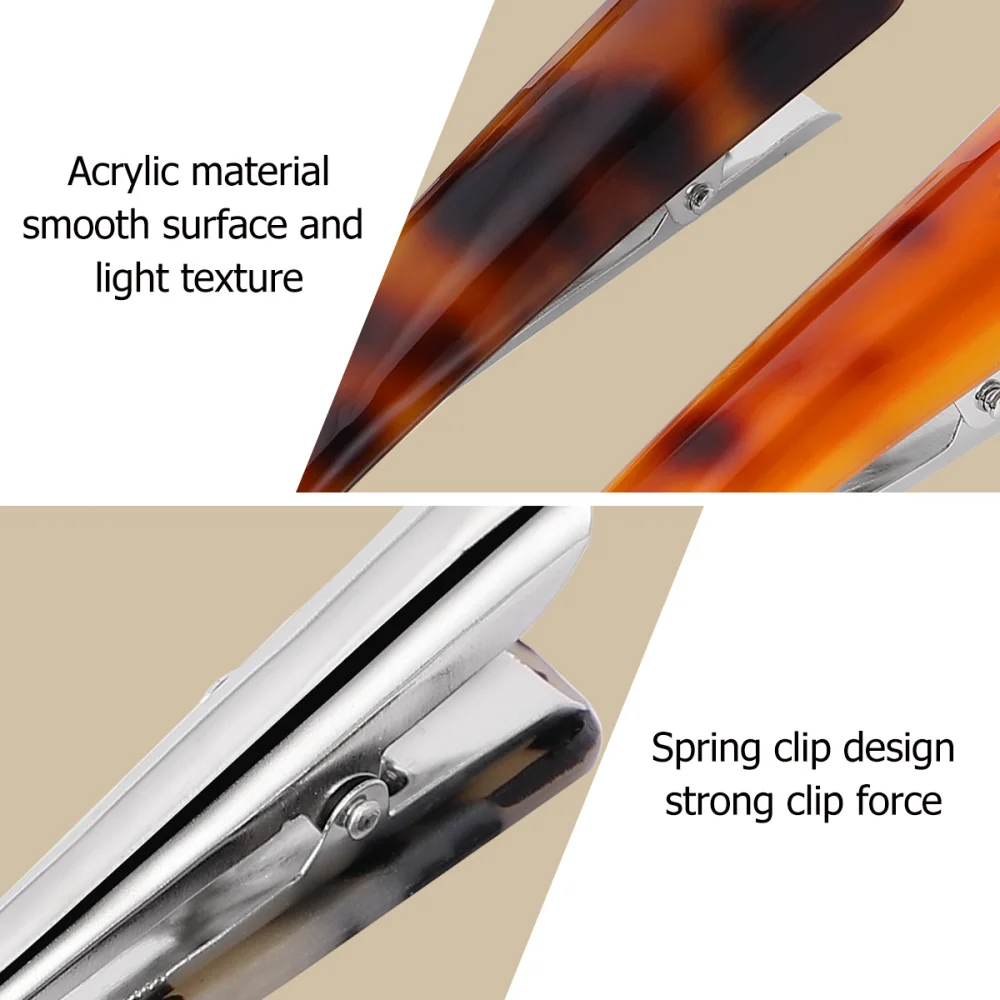 

3pcs Acrylic Duckbill Clip Hairdressing Clips Hair Styling Clips Partition Clamp for Girls