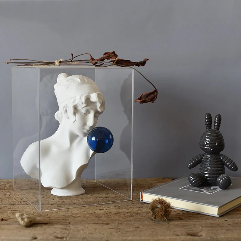 

Nordic Acrylic Cover Sculptured Ornaments Light Luxury Living Room Art Window Home Decorations