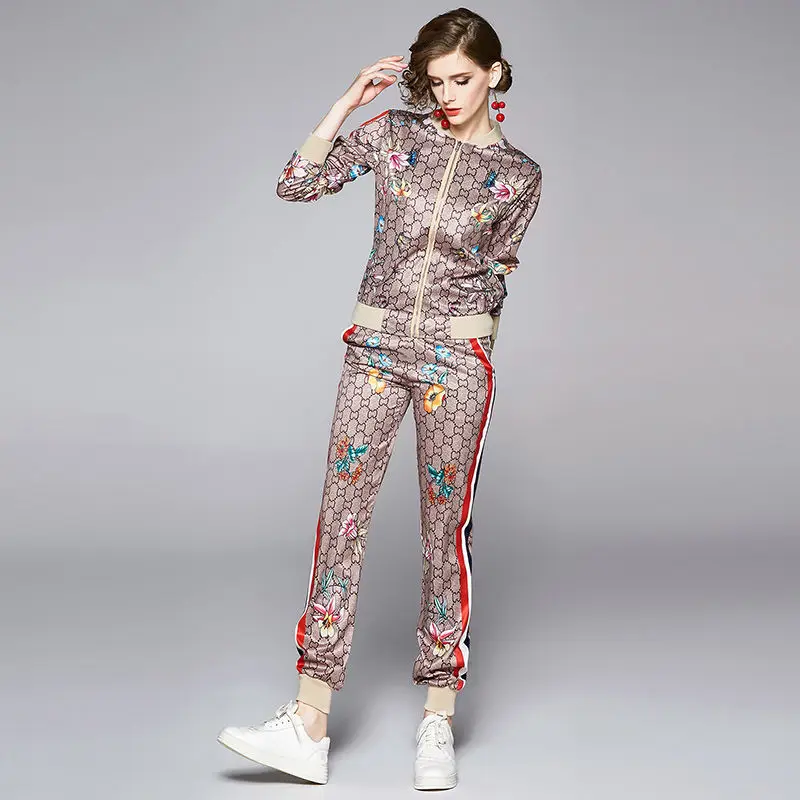 

New women's clothing European and American fashion versatile positioning printing Casual Jacket Suit