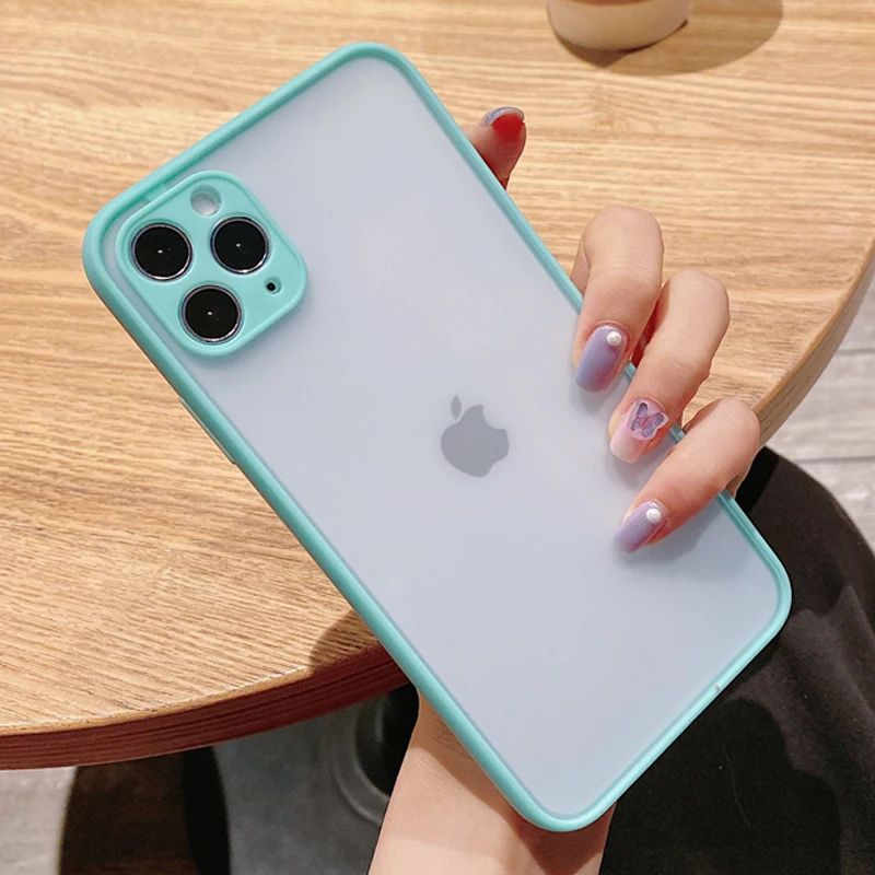 Матовый чехол для iPhone 12 11 Pro Max SE 2020 X XS XR 7 8 Plus iPhoneXR защитный силиконовый