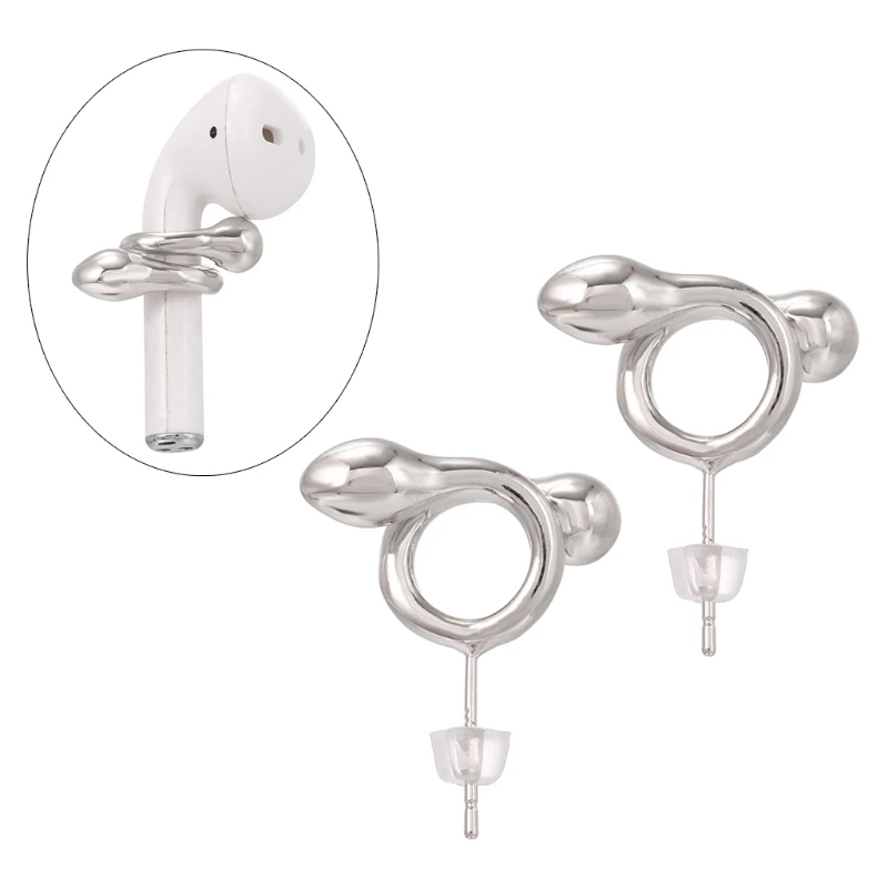 

Anti-Lost Earring Strap Wireless Earphone Holder for Airpods Pro 1 2 Earbuds Ear Hook Silicone Connector Sport Ear Studs