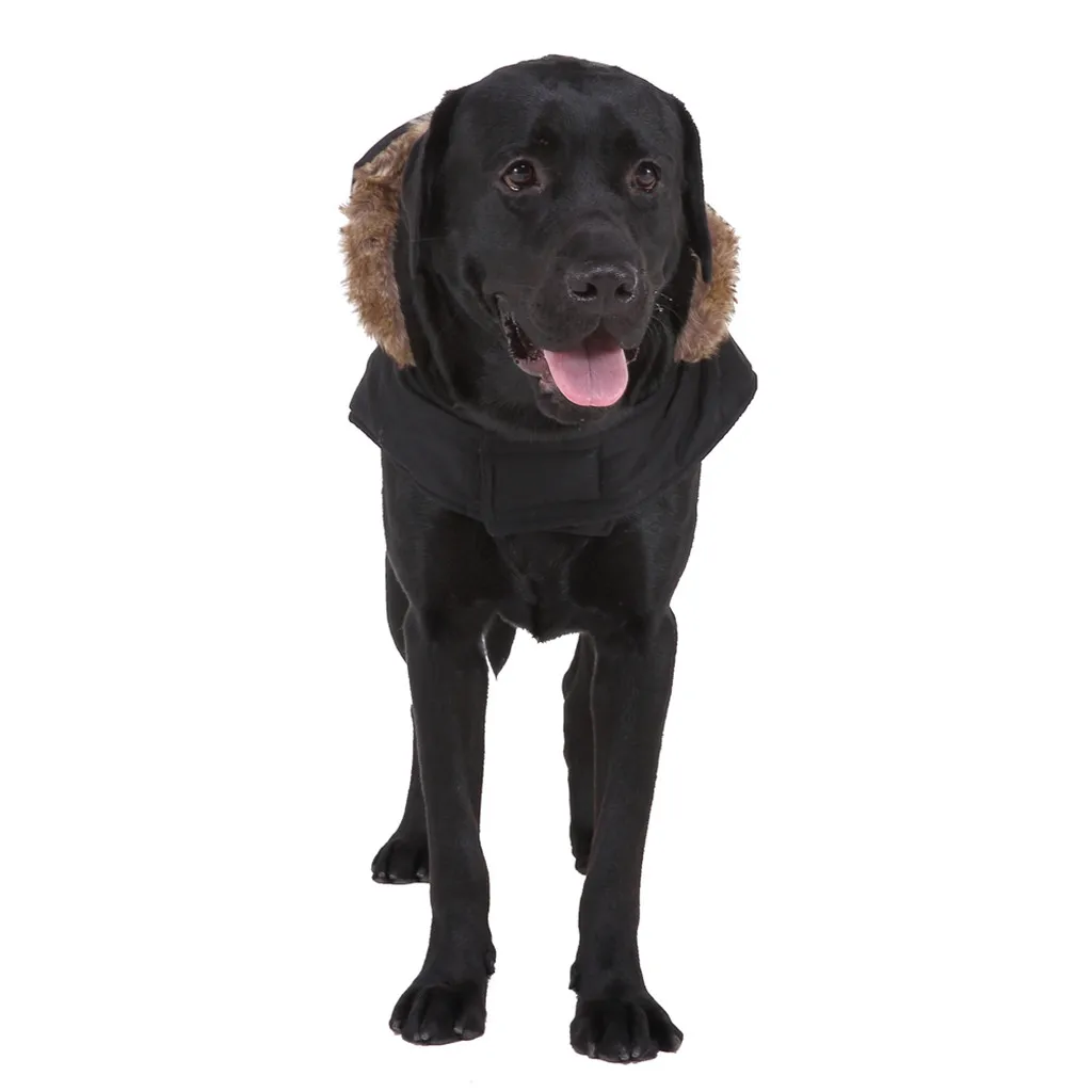 Transer Golden Retriver, Большие куртки для собак, искусственный мех, верхняя одежда с капюшоном, зимняя теплая одежда для собак, одежда для маленьких, средних и больших собак 9822
