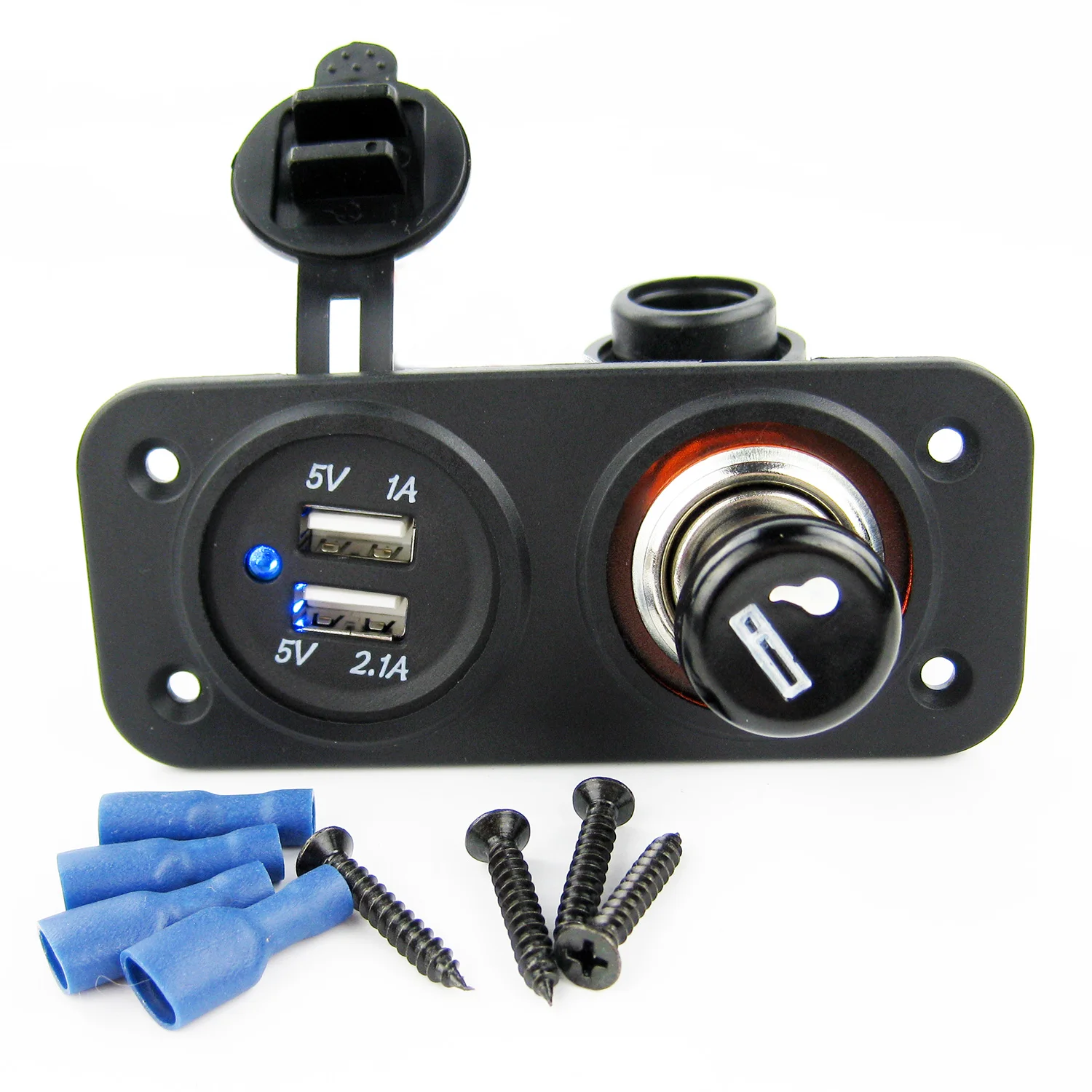 Морской двойной USB порт розетка зарядное устройство и Прикуриватель разъем Лодка