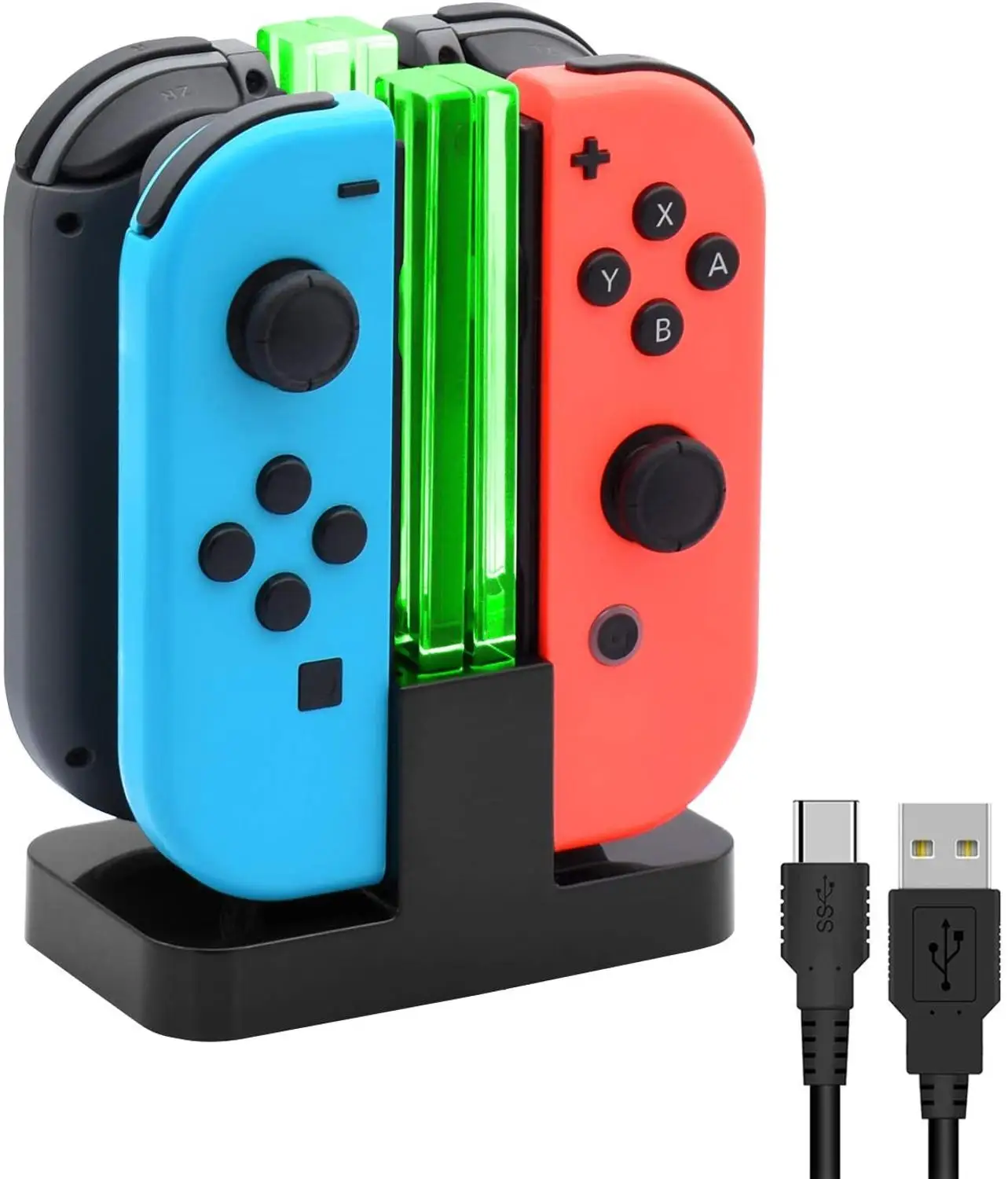 Зарядное устройство Nintendo Switch Joy-Con зарядная док-станция со светодиодной