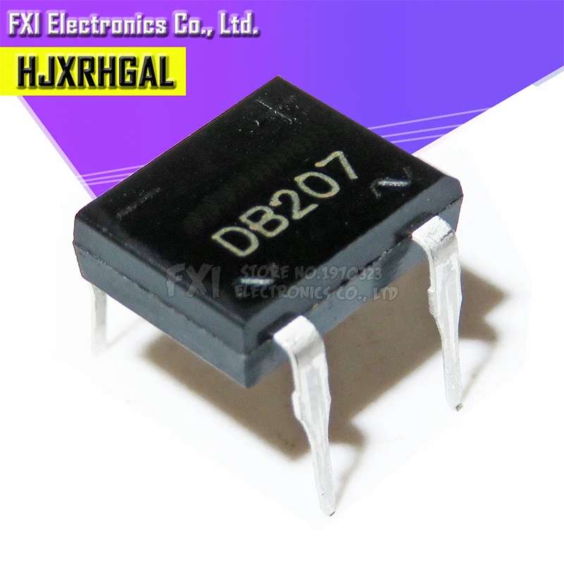 10 шт. DB207 B207 DIP DIP4 мостовые выпрямители 1000 В 2A новые оригинальные | Электронные