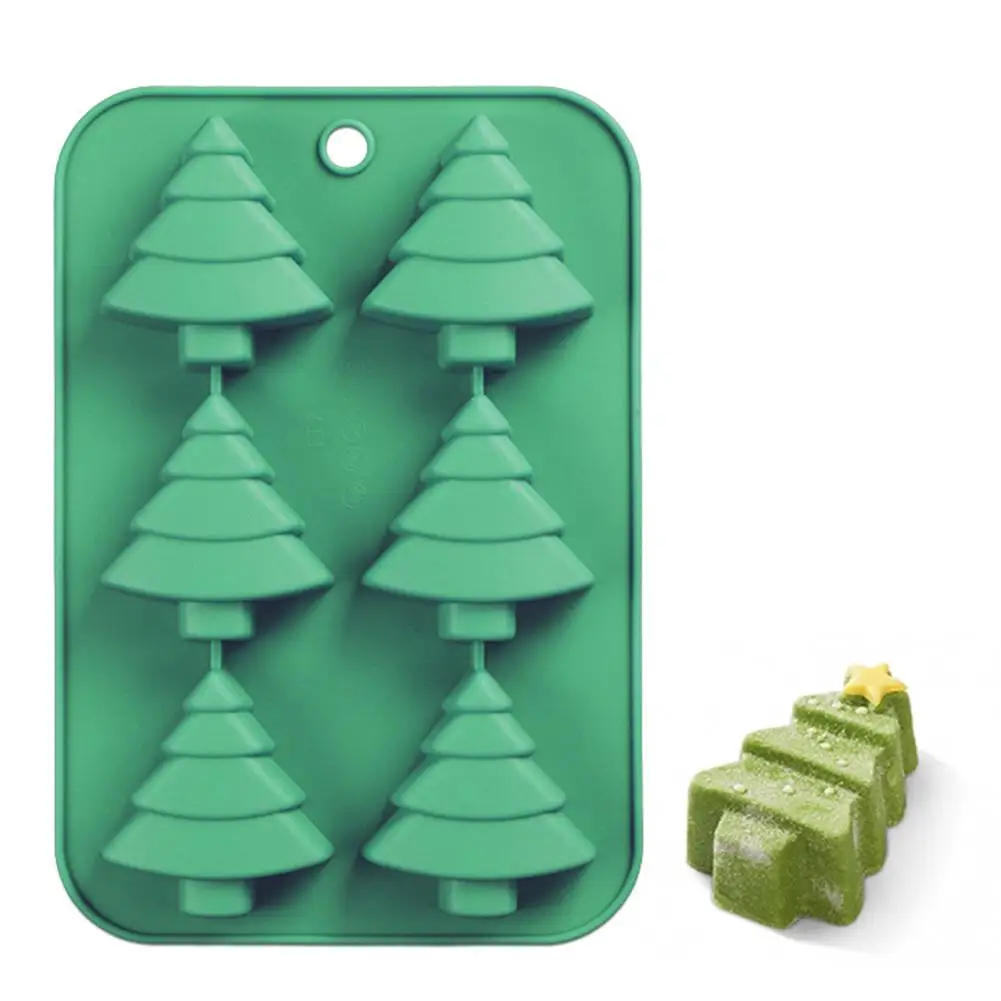 6 рождественских форм силиконовая форма для выпечки Рождественская торта серия