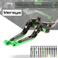 cnc brake handle bar lever extendable folding adjustable brake clutch levers set for kawasaki versys 1000 2012 2014 2013