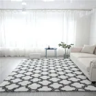 Журнальный столик для гостиной в скандинавском стиле, нескользящий коврик с градиентом, прикроватный коврик для спальни, плюшевый домашний коврик для ползания