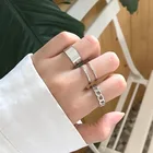 Кольцо с крестом в стиле хип-хоп, регулируемое ювелирное изделие, кольца для мужчин и женщин, готические кольца, эстетические кольца, трендовые аксессуары 2021