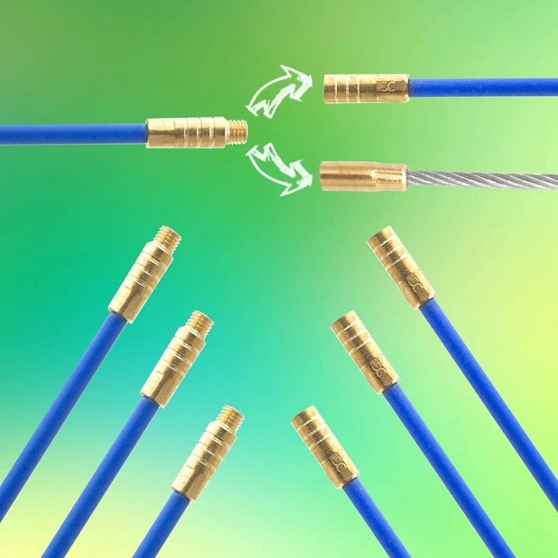 Для протяжки проводов кабеля стержни 5 8 м стеклоткань электрического