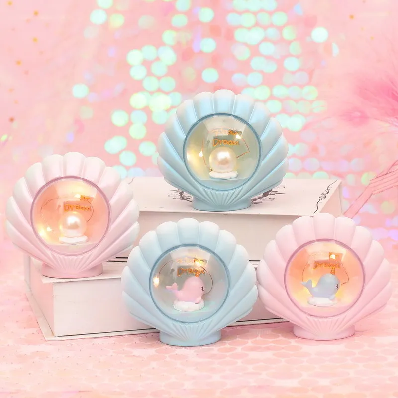 СВЕТОДИОДНЫЙ ночник в виде дельфина с картонной оболочкой для детской кровати