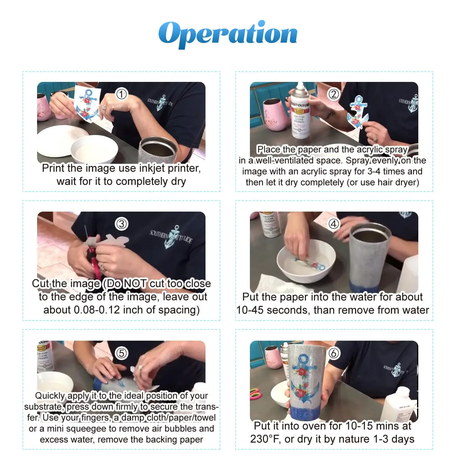 Переводная бумага акварельная переводная размера A4 струйная печать для пластины