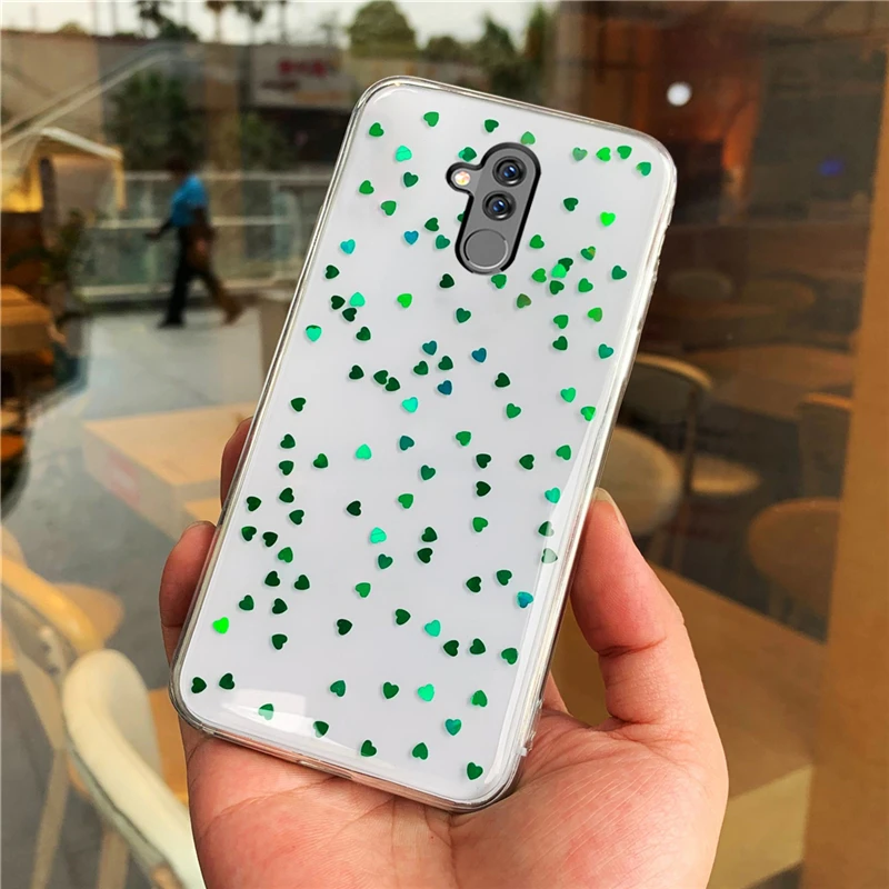 Чехол с блестками для huawei p20 p30 p10 p9 lite mate 10 20 pro honor 8x max 10i 9 y9 2019 p умный прозрачный