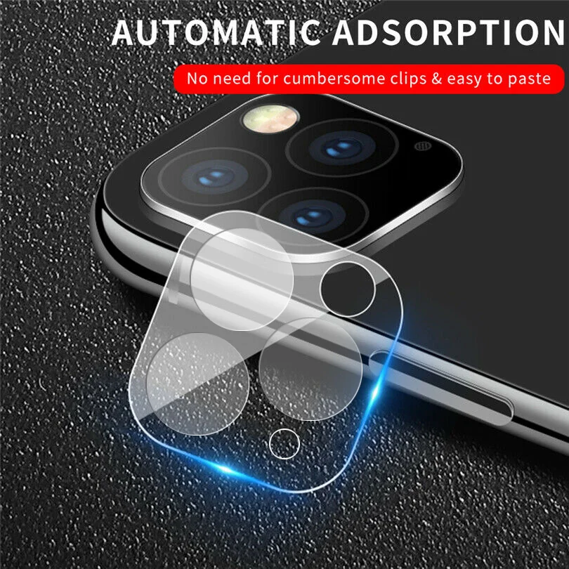 Защитное стекло для объектива камеры iPhone 11 Pro Max Xs XR 6 6S 7 8 Plus закаленное 9D на весь