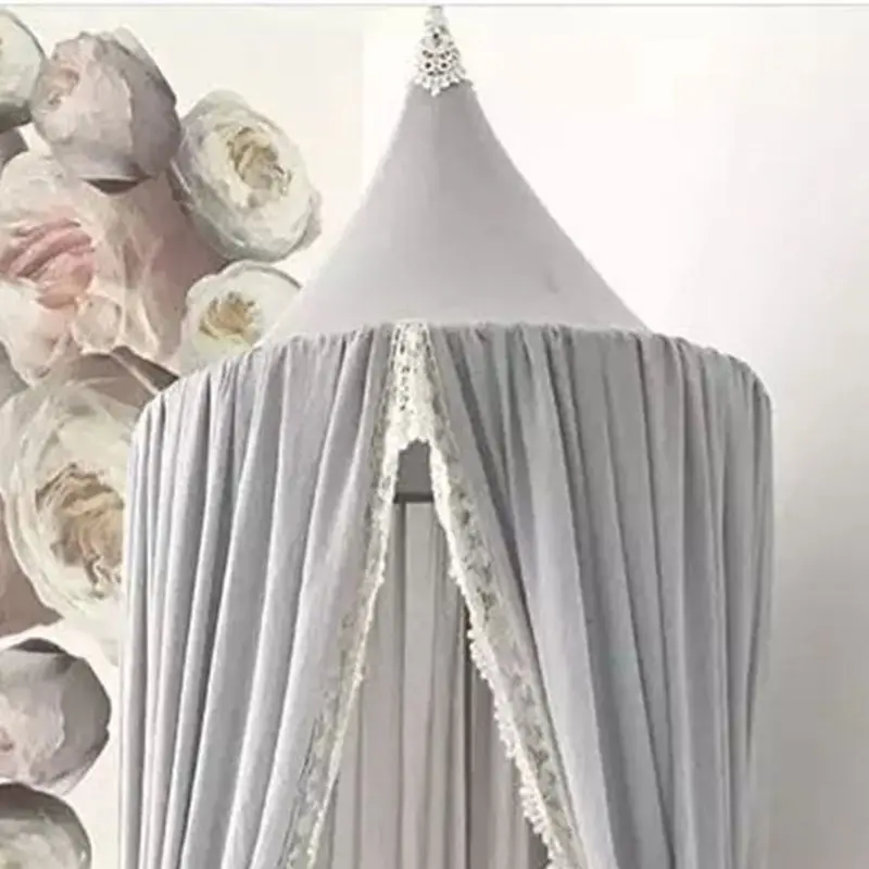 Кружевная детская кроватка балдахин накидка на кровать москитная сетка