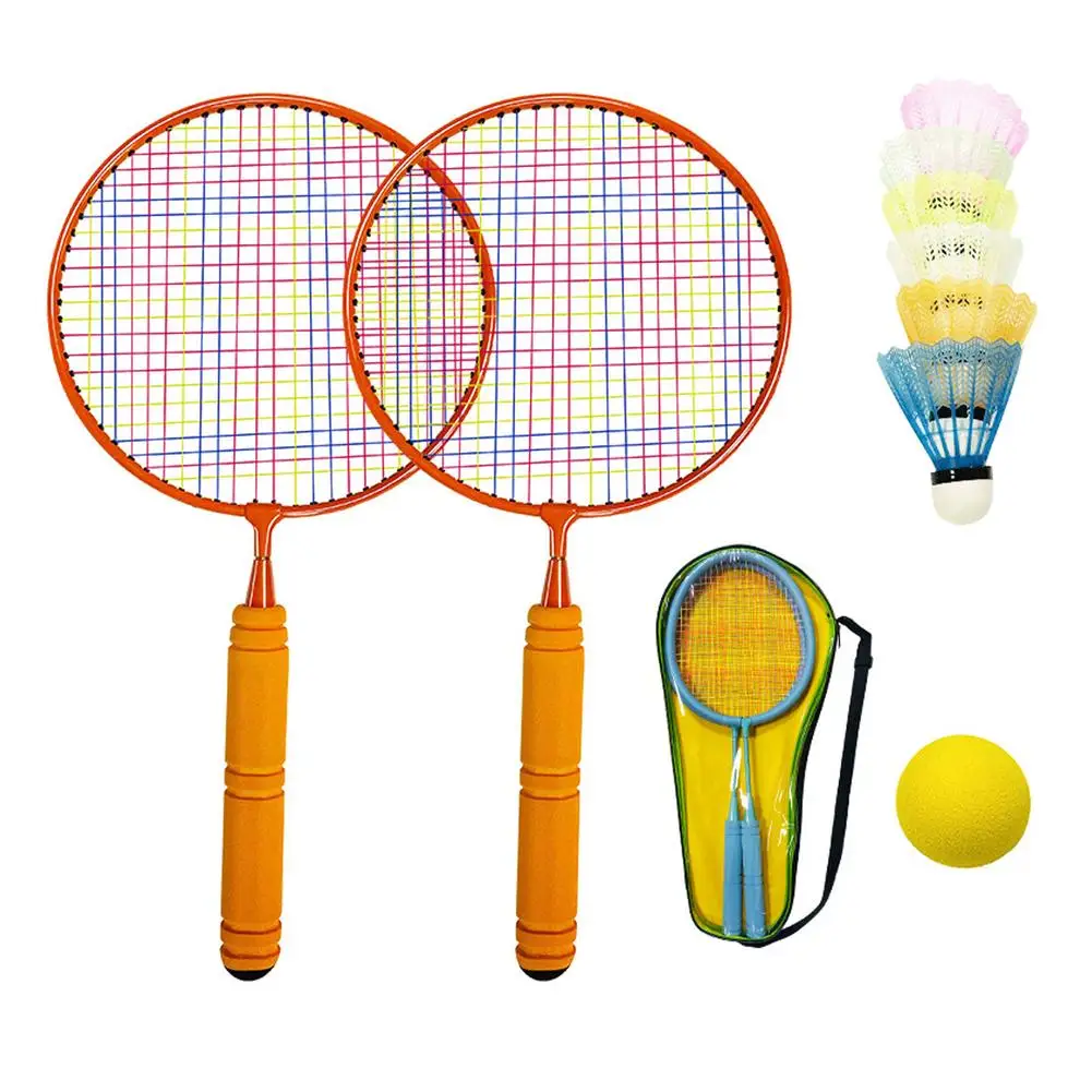 Набор для бадминтона для детей-теннисные ракетки для детей набор из 2-легких детских теннисных ракеток для бадминтона игрушки для родителей...