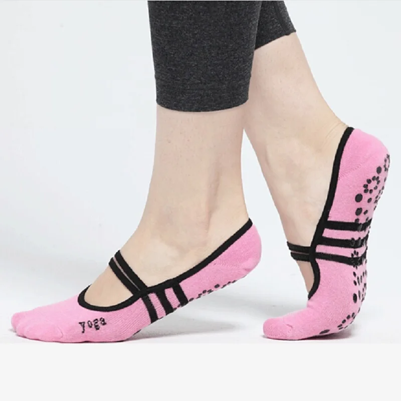 

Antiskid Yoga Socks Slipper Women Professional Non Slip Rubber Dots Cycling Socks Latex Pilates Ballet Dance Socks