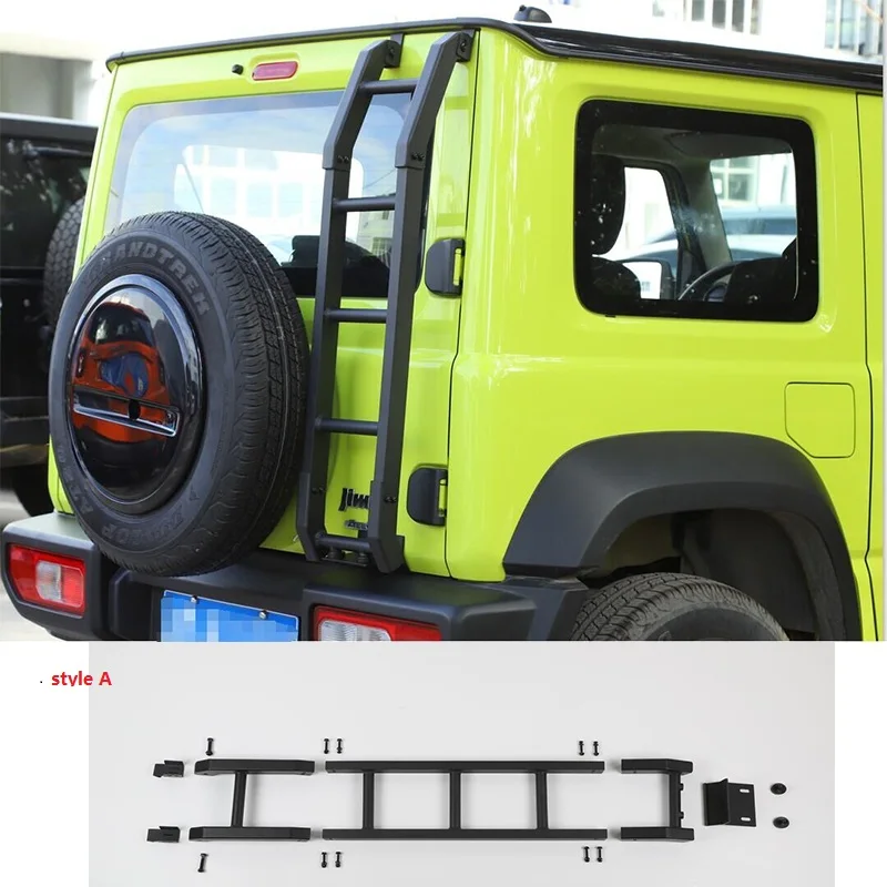 Железная Автомобильная лестница для задней двери подходит Suzuki forJimny 2019 2020 Черная |