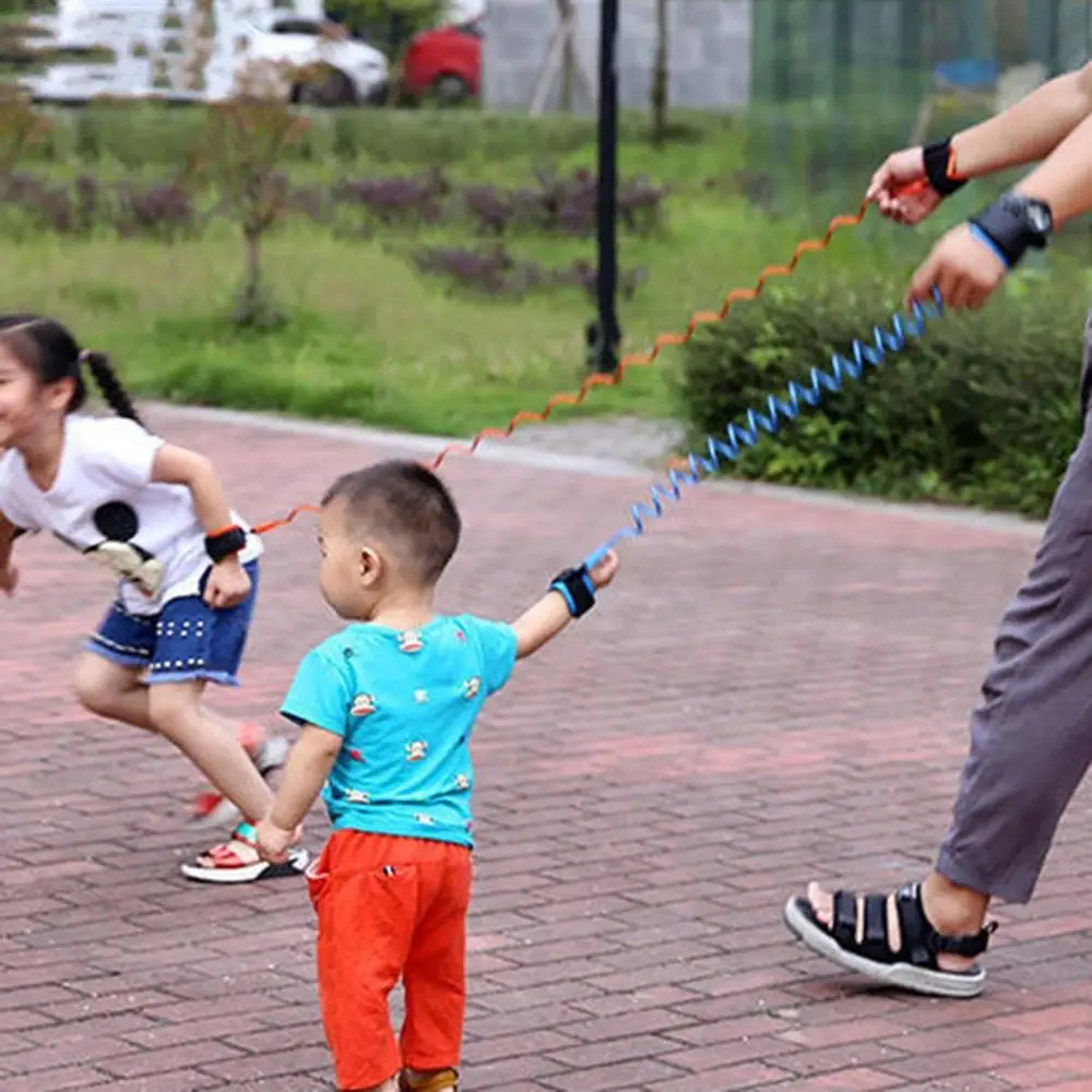 

1.5m Adjustable Kids Safety Anti-lost Wrist Link Band Bracelet Wristband Secure For Baby Harness Strap Rope Leash