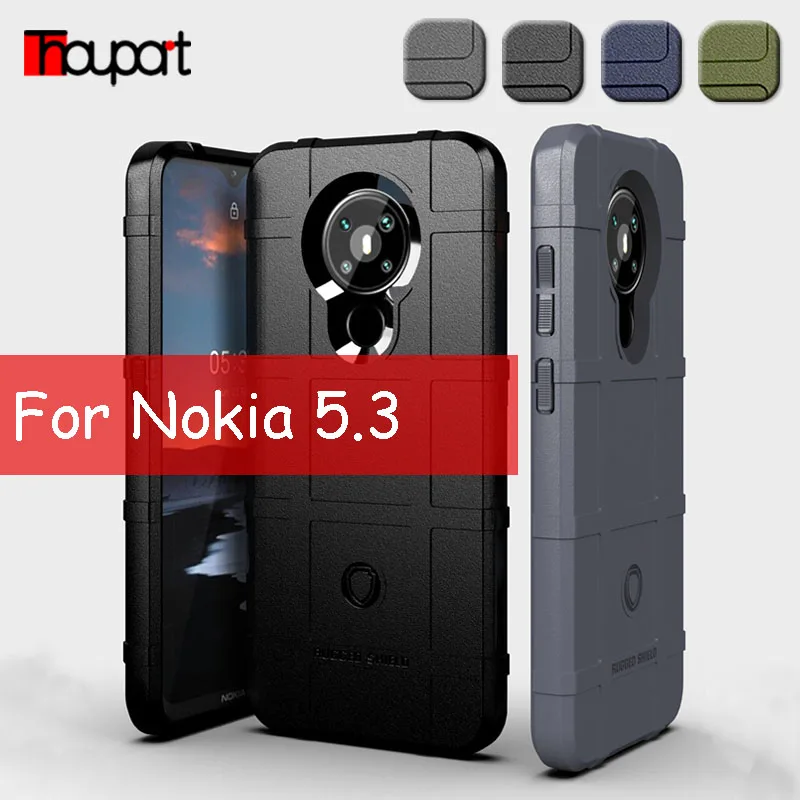 Thouport военный прочный защитный силиконовый чехол для Nokia 5.3 Чехлы 2020