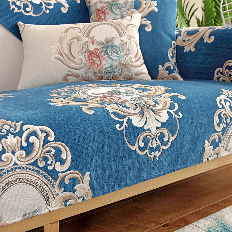 Four seasons chenille sofa cushion Non-slip fabric universal cover towel Sectional Sofa Throw Covers Furniture Protector