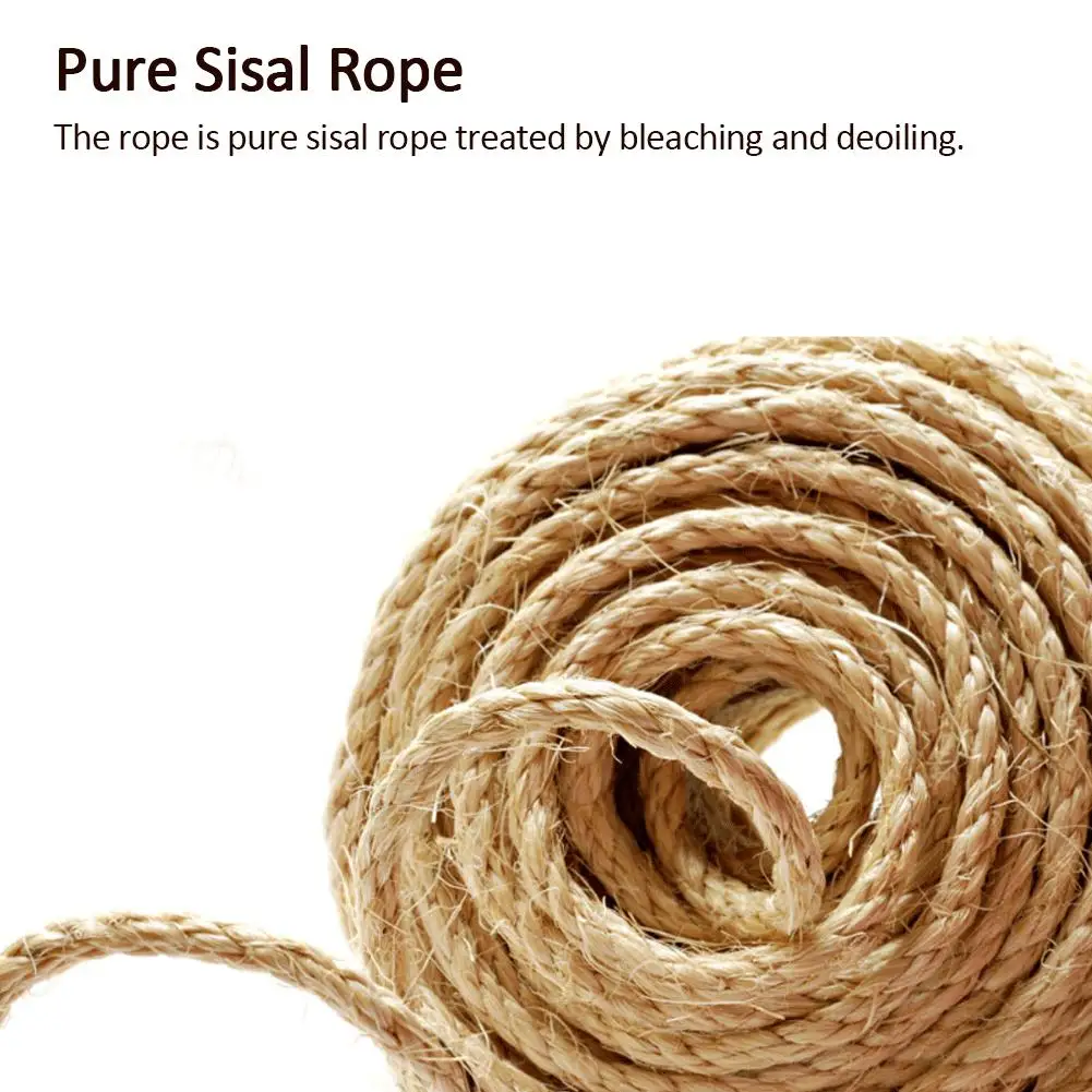 Замена 15 М прочный сизаль веревка кошки когтеточки царапины доска DIY стол табурет