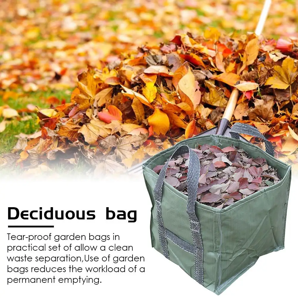 Домашний мешок для садовых отходов большая емкость мусорный мусора многоразовый