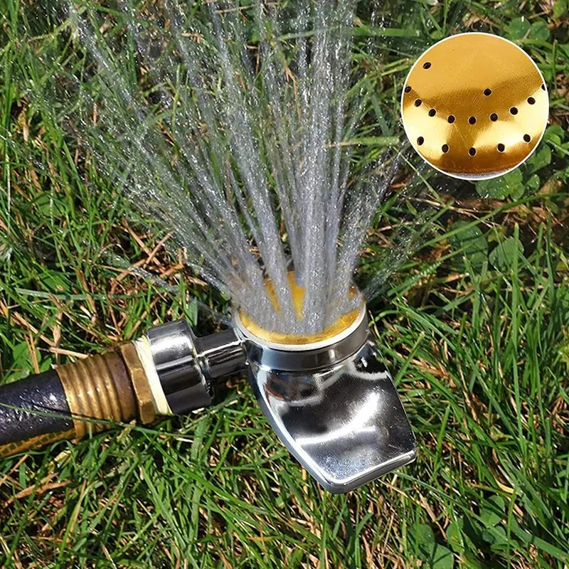 

6 Pack Metal Spot Sprinkler,360 Degree Square Circle Pattern Sprinkler with Gentle Water Flow, Hose Sprinklers Coverage