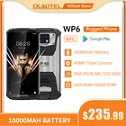 Смартфон OUKITEL WP6 защищенный, 6 + 128 ГБ, 10000 мАч, 6,3 дюйма, 8-ядерный