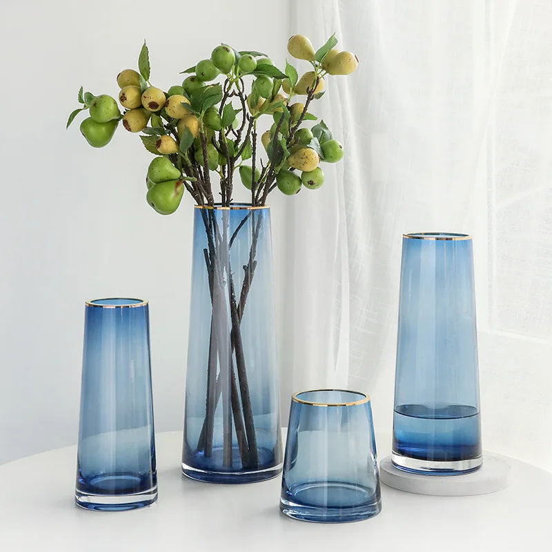 

Vase Decoration Nordic Light Luxury Phnom Penh Glass Vase Colored Home Decor