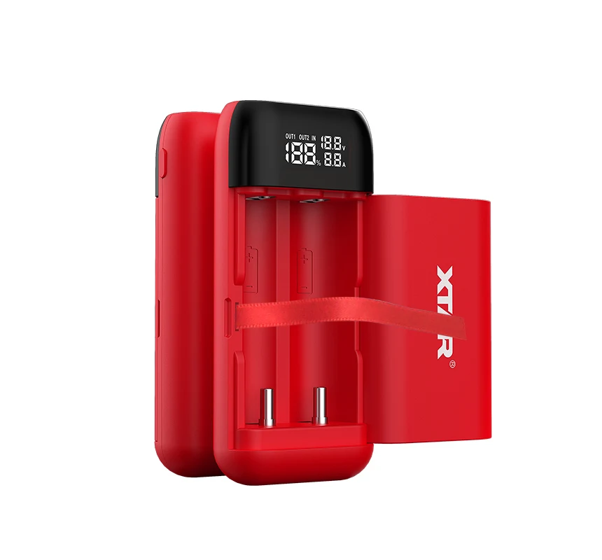 XTAR Мощность банк Зарядное устройство PB2S QC3.0 Тип-C вход новейший микро-usb адаптер USB Зарядное устройство 21700 20700 18700 18650 Батарея ЖК-дисплей быстро Батарея Зарядное устройство