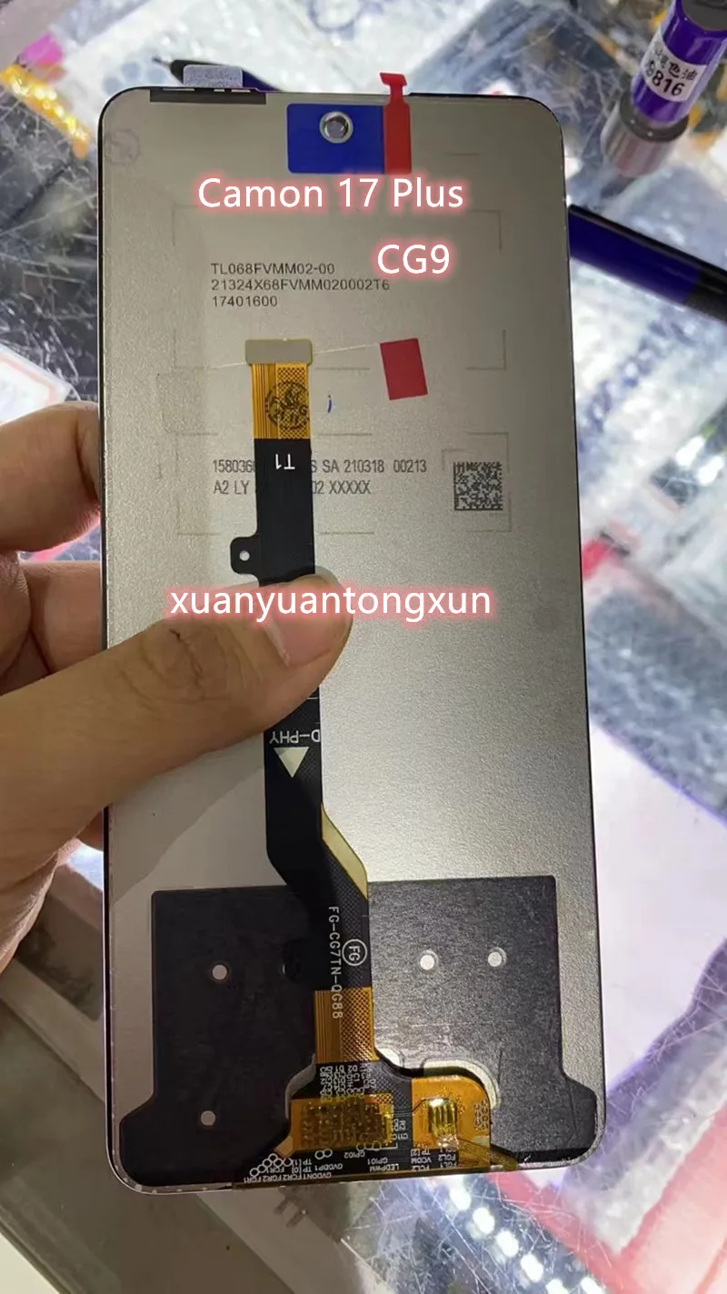ЖК-дисплей для Tecno Camon 17 Plus CG7 с сенсорным экраном дигитайзер стекло